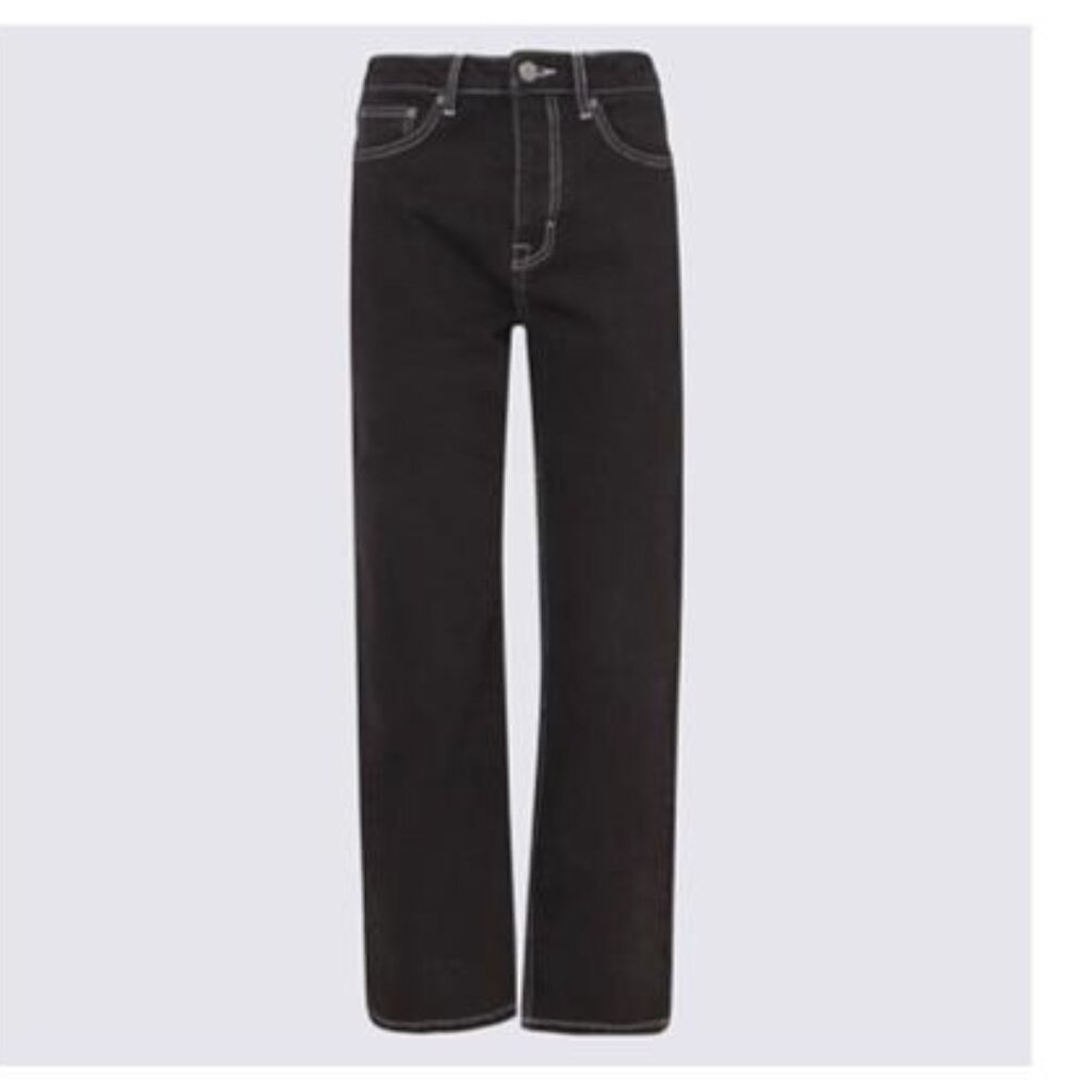 ROTATE BIRGER CHRISTENSEN Rotate Logo Embroidered Straight Leg Jeans Sz 28